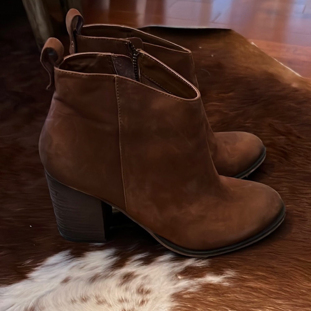 BP. Brown Ankle Boots